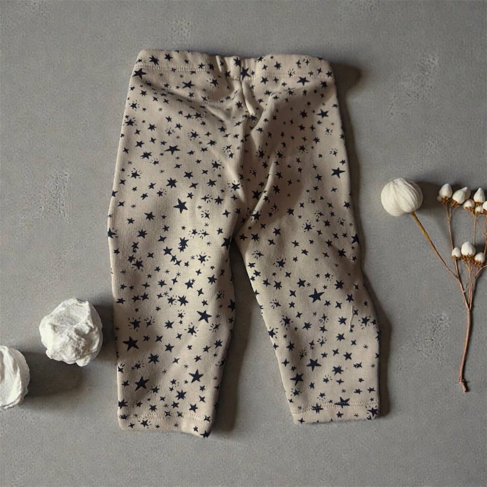 Baby Gap Star Patterned Beige Leggings